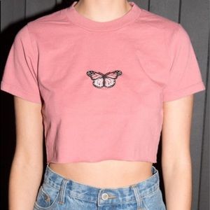 Pink butterfly T-shirt (worn once)